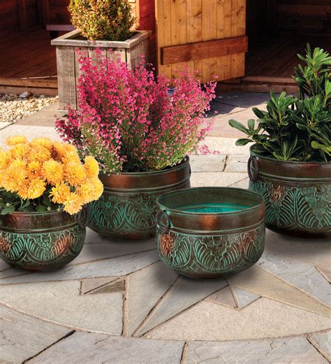 decorative metal green house plant pot|decorative planters for sale.